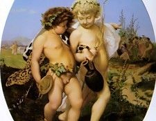 Drunken Bacchus and Cupid. , -