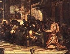 Tintoretto The Last Supper detail1. , 