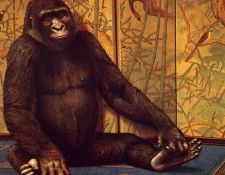 lrs Palmore Tom Snickers in Front of Chinese Screen. Palmore, ���