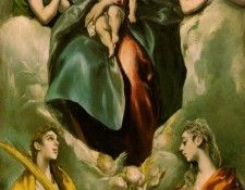 El Greco Madonna and Child with St. Martina and St. Agnes 15. �����, ���-