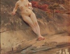 Zorn Sunbathing girl. ����, ������