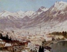Normann Adelsteen A View Of Como. , Eilert Adelsteen