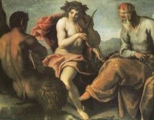 Palma Giovane Apollo and Marsyas, 134x195 cm, Herzog Anton U. ������ �������