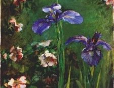 la farge irises and wild roses 1887. , La