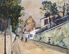 Rue Norvins  Montmartre 1916. , 