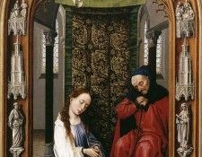 Weyden Miraflores Altarpiece (left panel). ,   