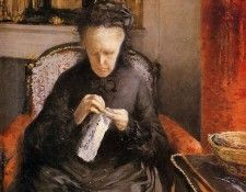 Caillebotte Gustave Portait of Madame Martial Caillebote the artist-s mother. , 