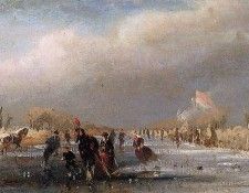 Tavenraat Johannes Ice view with sledge Sun. Tavenraat, 