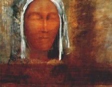 redon virgin of the dawn 1890.  