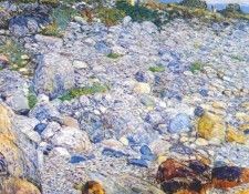 hassam rocky beach, appledore 1913. Хассам, Чайльд