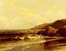 Bricher Alfred Thompson Breaking Surf. Bricher, ������� �������