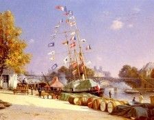 Guery Armand Le Quai Des Saints Peres A Paris. Guery, ������