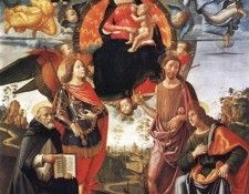 GHIRLANDAIO Domenico Madonna In Glory With Saints. , 