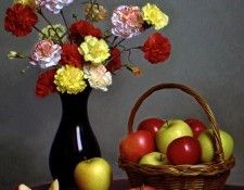 Carnations and Apples. Gjertson, 