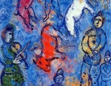 Chagall Marc Clown violiniste et ones Sun . �����, ����