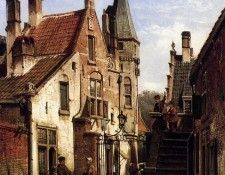Koekkoek Willem City view Sun . Koekkoek 