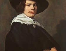 Hals Portrait of a Young Man, oil on canvas, Art History Mus. , 