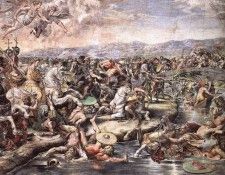 Raphael The Battle at Pons Milvius detail1. 