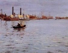 Chase William Merritt The East River. ,  