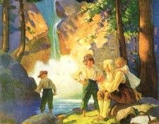Rip Van Winkle 0008 Unknown Title N.C.Wyeth sqs. ,  