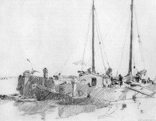 Vreedenburgh Cornelis Docked Boats Sun. Vreedenburgh, 