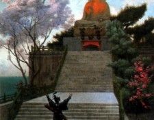 A Japanese imploring a Divinity. , -