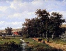 Wijngaerdt van Anthonie Country road to farm Sun. Wijngaerdt,  