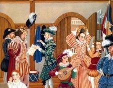 Ba 0009 Rehearsal for Shakespeares first play Henry VI 1592 DianeStanley sqs. ������, �����