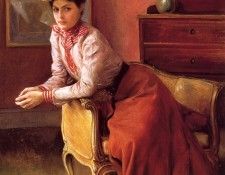 Stewart Julius LeBlanc Elegante Au Sofa. ,  
