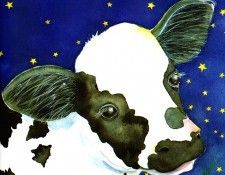 Time For Bed Tb 0005 Little Calf JaneDyer sqs. , 