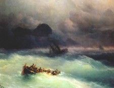 aivazovsky the shipwreck 1873.   