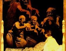 Maxfield Parrish Seein Things at Night, 1903 sqs. , Maxfield