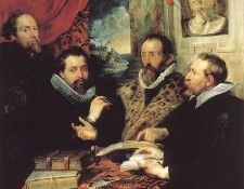 Rubens The Four Philosophers Palazzo Pitti. ,  