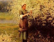 Knight Daniel Ridgeway Spring Blossoms. , Louis Aston