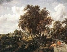 Hobbema Meyndert Road on a Dyke. �������, Meindert