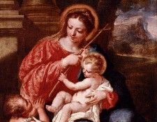 Guardi Giovanni Antonio Madonna And Child With Sain John The Baptist. ������, �������� �������