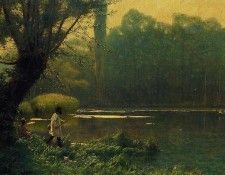 Gerome Jean Leon Summer Afternoon on a Lake. �����, ���-����