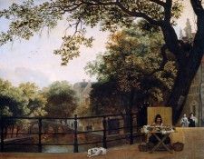 Oever ten Hendrick Sales woman at Herengracht Sun. Oever, 