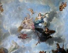 ���� ������ ���� - ������, ��������������� ����������� �����������, ���������� � �������� � ��������������� ��������� [Figure of the Royal Magnificence, Immortality and Progress in the Fine Arts]. Houasse ���� ������