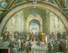 Raffaello School of Athens, 1510-11, Vatican, Stanza della S. 