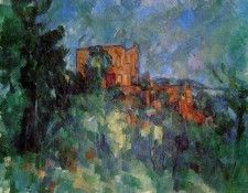 Cezanne - Chateau Noir (Louvre). , 