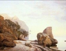 Cour Janus La Rocks Along The Shore. Cour    La