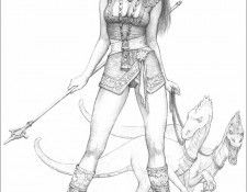 57 Daruma!  Keith Parkinson  SpellBound SketchBook Vol 1. ���������, ���