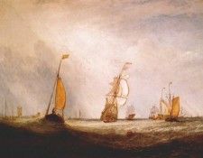 turner helvoetsluys (the city of utrecht, 64, going to sea) 1832. 
