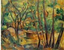 CeZANNE MEULE ET CITERNE SOUS BOIS,1892, BARNES FOUNDATION. ������, ����