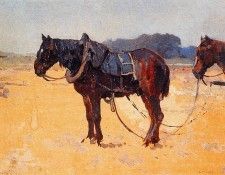 Vreedenburgh Cornelis Work Horses Sun. Vreedenburgh, 