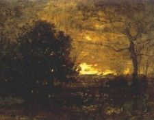 wyant evening landscape c1892. Wyant  Helwig