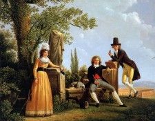 Sablet Jacques Family in Roman landscape Sun. Sablet, ���