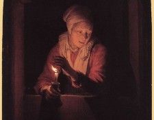 Old Woman with a Candle WGA. , 