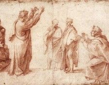 Raphael Study for St Paul Preaching in Athens. 